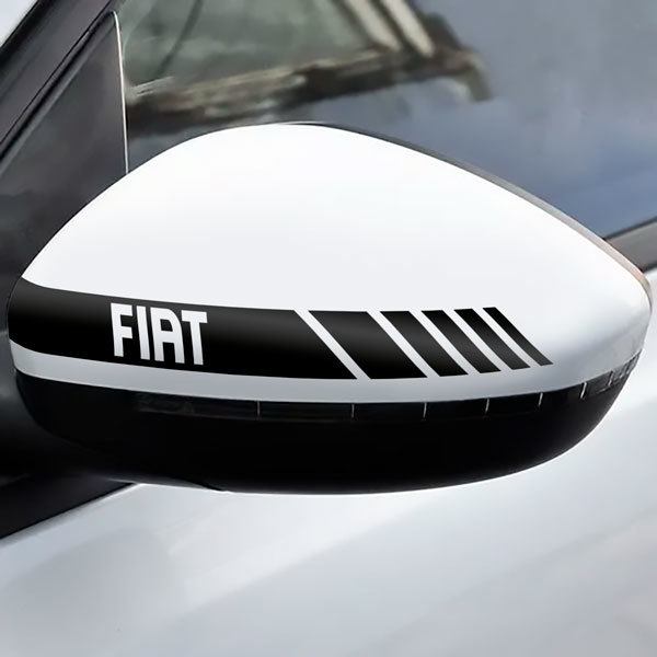 Adesivi per Auto e Moto: Adesivo Retrovisore Fiat