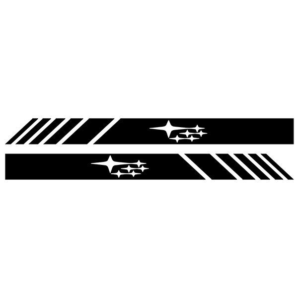 Adesivi per Auto e Moto: Logo Specchietto Subaru