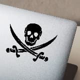 Adesivi per Auto e Moto: Teschio dei pirati 2