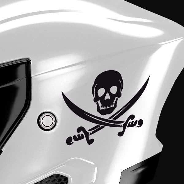 Adesivi per Auto e Moto: Teschio dei pirati