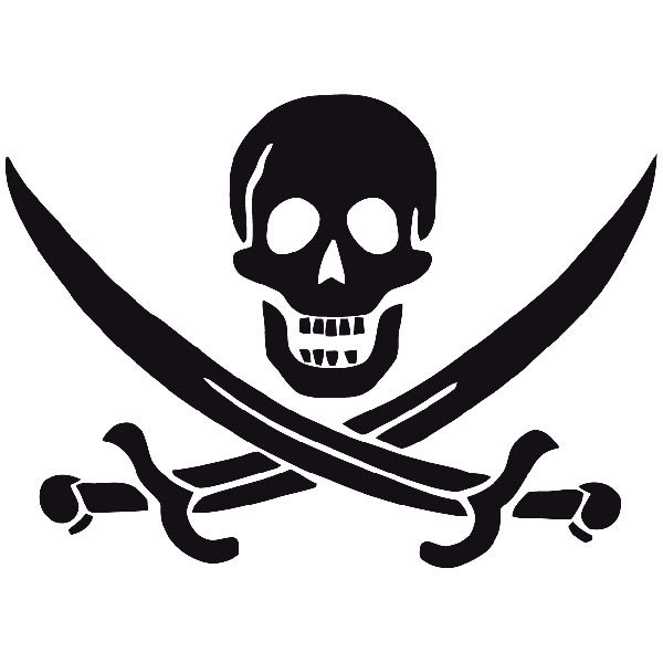 Adesivi per Auto e Moto: Pirata John Rackham