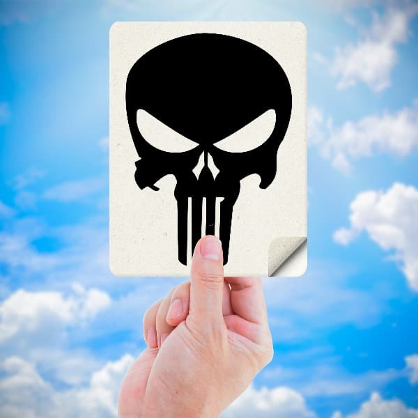 Punisher con teschio stilizzato 4