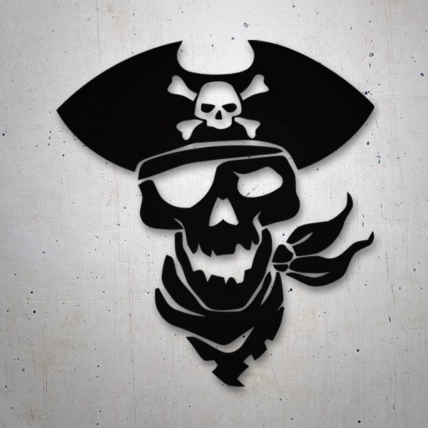 Adesivi per Auto e Moto: Cranio dei pirati