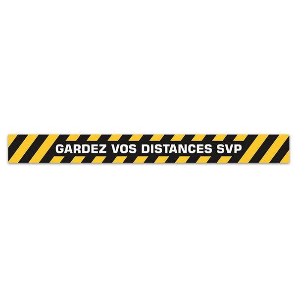 Adesivi per Auto e Moto: Adesivo Mantenere la Distanza 1 - Francesi