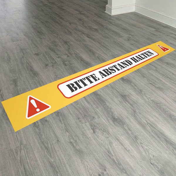 Adesivi per Auto e Moto: Adesivo Pavimento Mantenere la Distanza 6 Tedesco 