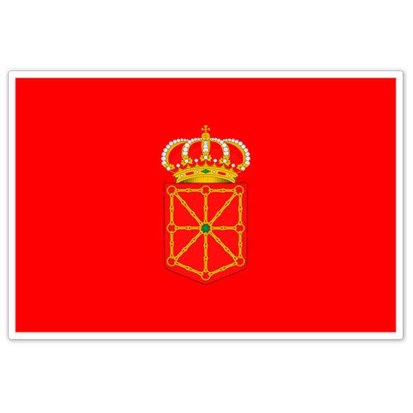 Adesivi per Auto e Moto: Bandiera Navarra