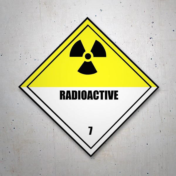 Adesivi per Auto e Moto: Sticker segnali radioattività