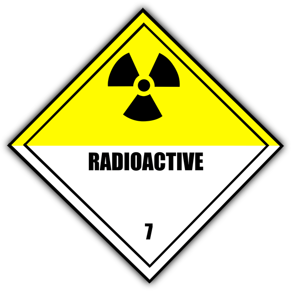 Adesivi per Auto e Moto: Sticker segnali radioattività