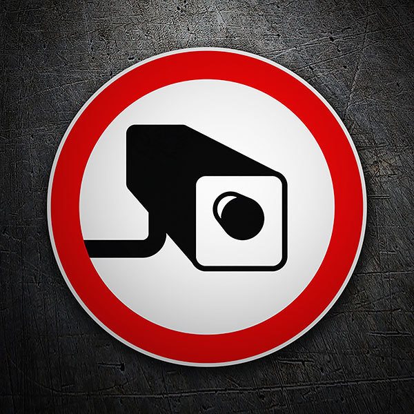 Adesivi per Auto e Moto: Avviso telecamere di sorveglianza