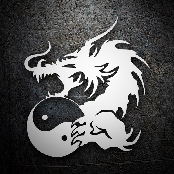 Adesivi per Auto e Moto: Drago Yin Yang