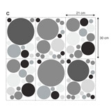 Adesivi Murali: Set di cerchi colori pastello 7