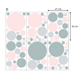 Adesivi Murali: Set di Cerchi Divertenti 7