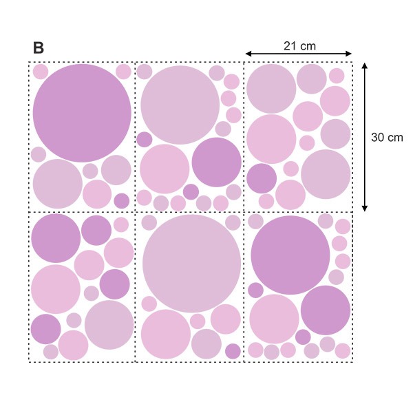 Adesivi Murali: Set Imposta Cerchi Gioiosi