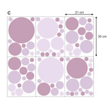 Adesivi Murali: Set Imposta Cerchi Gioiosi 7