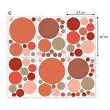 Adesivi Murali: Set Cerchi dei Toni della Terra 7