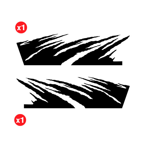 Adesivi per Auto e Moto: Graffi per 4x4 2 Porte