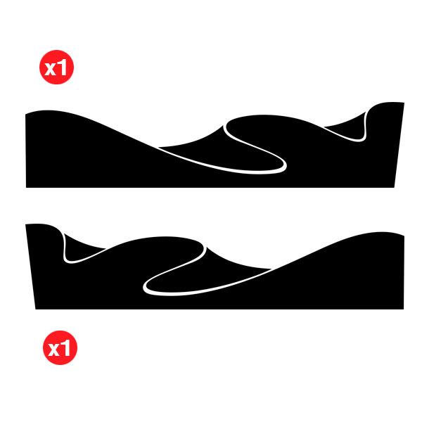 Adesivi per Auto e Moto: Dune per 4x4 2 Porte