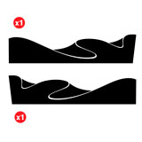 Adesivi per Auto e Moto: Dune per 4x4 2 Porte 2