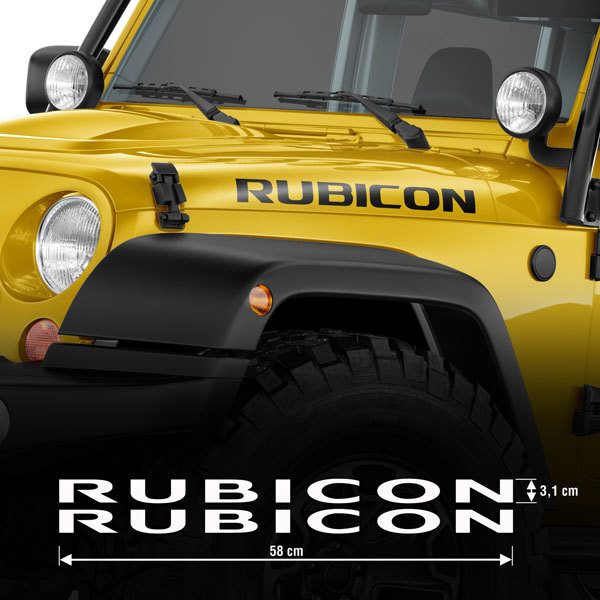 Adesivi per Auto e Moto: Set 2X Rubicon