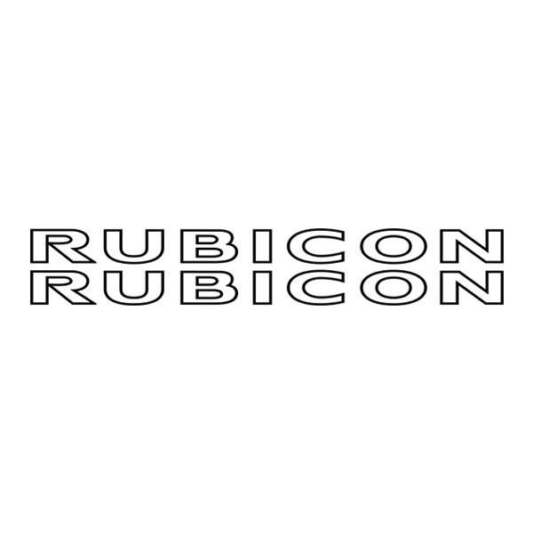 Adesivi per Auto e Moto: Set 2X Rubicon 4x4