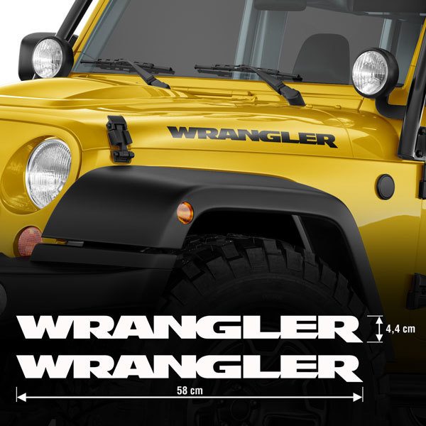 Adesivi per Auto e Moto: Kit 2X Wrangler