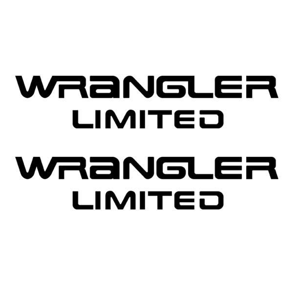 Adesivi per Auto e Moto: Set 2X Wrangler Limited Lato 