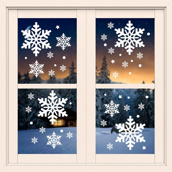 Adesivi Murali: Set 46X Ornamenti di Natale 1