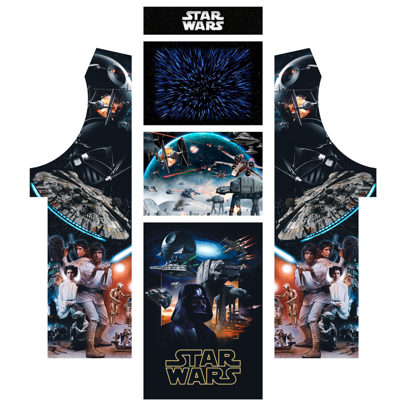Adesivi per Auto e Moto: Kit Bartop Arcade Star Wars