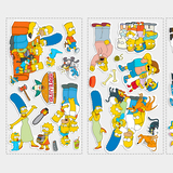 Adesivi per Bambini: Set 34X Simpson 4