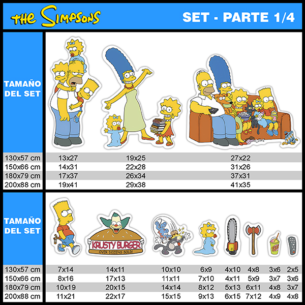 Adesivi per Bambini: Set 34X Simpson