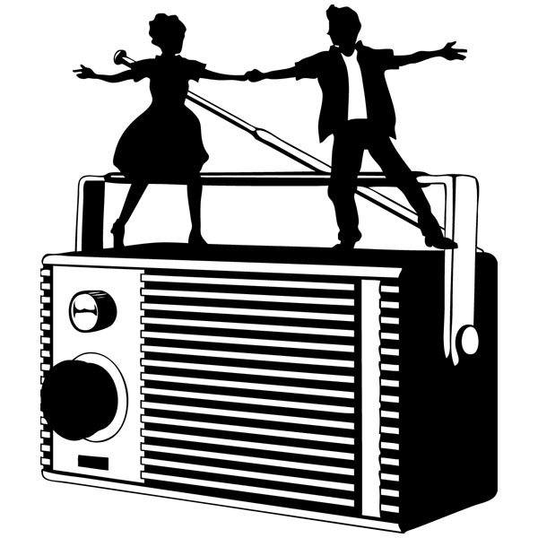 Adesivi Murali: Ballare alla radio