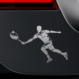 Adesivi per Auto e Moto: giocatore di tennis a sinistra 2