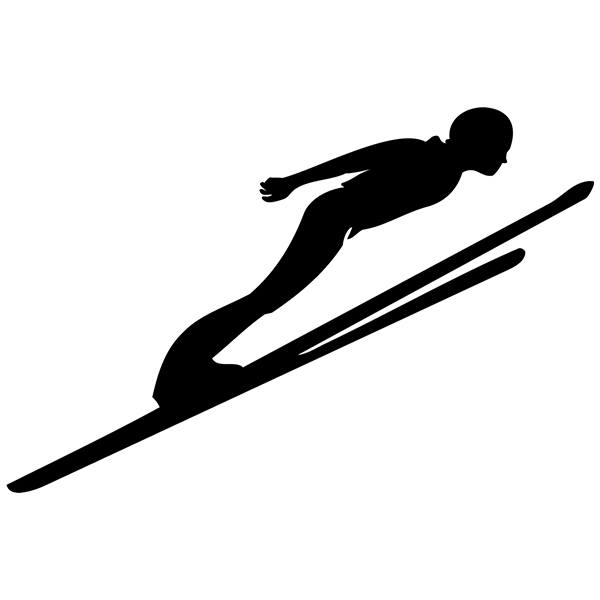 Adesivi per Auto e Moto: Trampolino di salto con gli sci