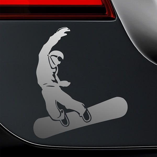 Adesivi per Auto e Moto: Salto snowboard