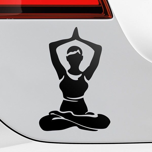 Adesivi per Auto e Moto: Asana yoga