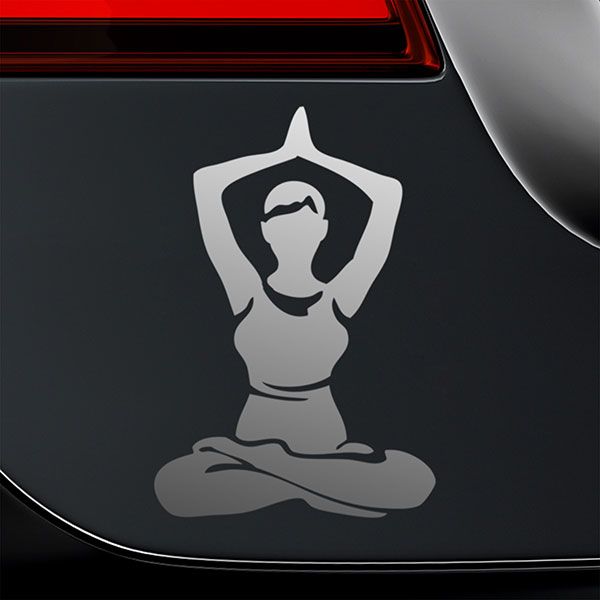 Adesivi per Auto e Moto: Asana yoga