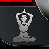Adesivi per Auto e Moto: Asana yoga 2