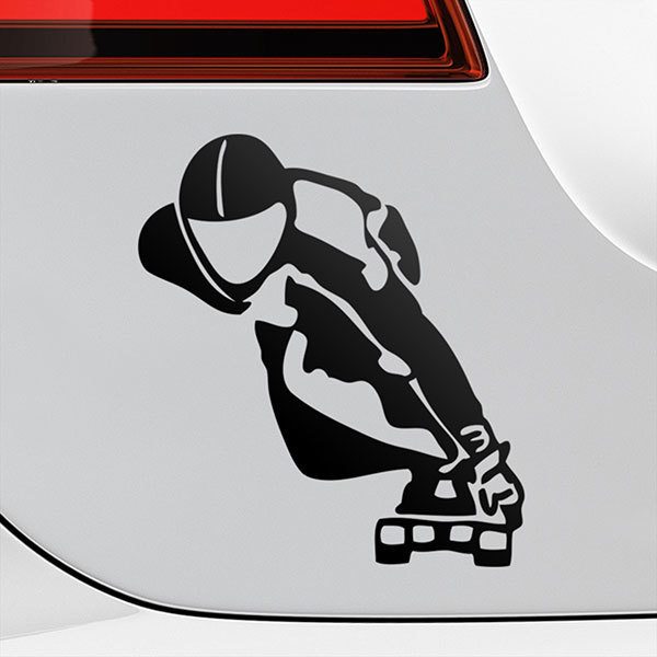 Adesivi per Auto e Moto: Downhill longboard 0