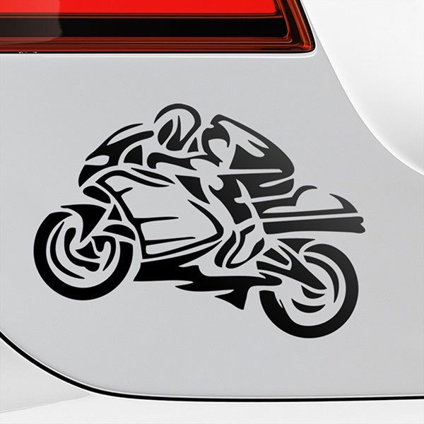 Adesivi per Auto e Moto: Impennata di una motocicletta