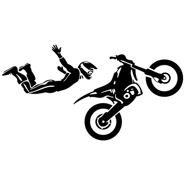 Adesivi per Auto e Moto: Motocross acrobatico