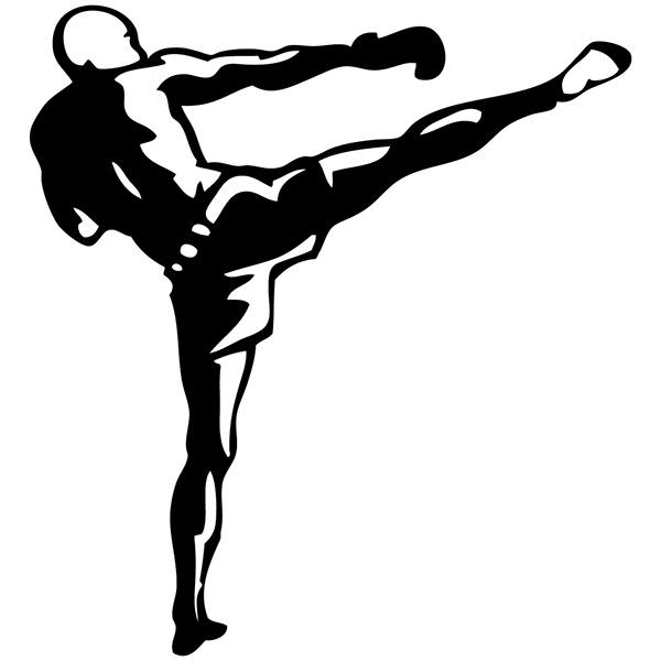 Adesivi per Auto e Moto: Kick Boxing Schienali