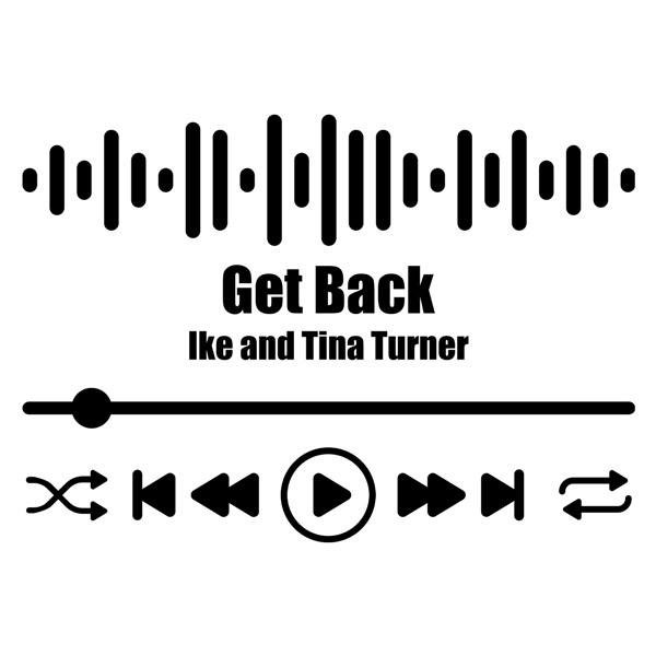 Adesivi Murali: Get Back - Ike and Tina Turner