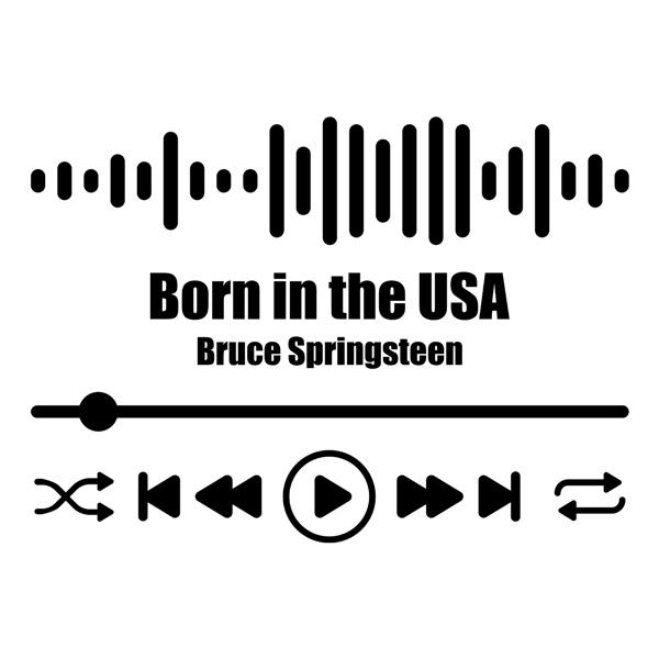 Adesivi Murali: Born in the USA - Bruce Springsteen