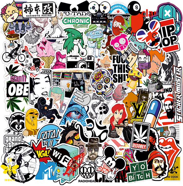 Adesivi per Auto e Moto: Adesivi Sticker Bomb collage urbano