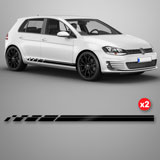 Adesivi per Auto e Moto: Fianchi in Vinile 2x Set Racing Rettangoli Vari 2