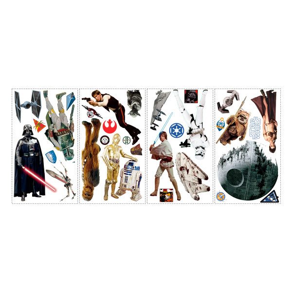 Adesivi Murali: Classic Star Wars Stickers Murali