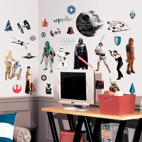 Adesivi Murali: Classic Star Wars Stickers Murali