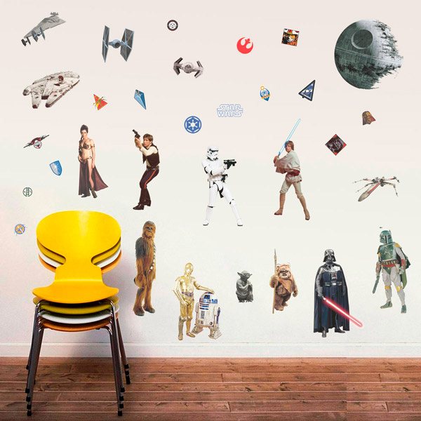 Adesivi Murali: Classic Star Wars Stickers Murali