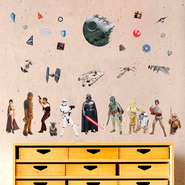 Adesivi Murali: Classic Star Wars Stickers Murali