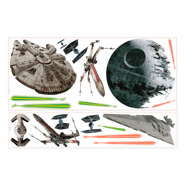Adesivi Murali: Navi classiche di Star Wars 0